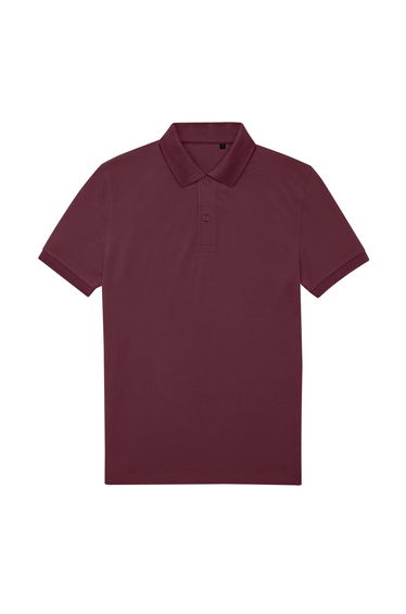 B&C Mens My Eco Polo Shirt - Burgundy
