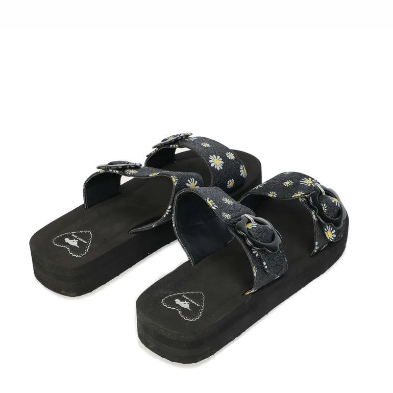 Women's Rocket Dog Wilde Eloise Glitter Sandals in Black - 2
