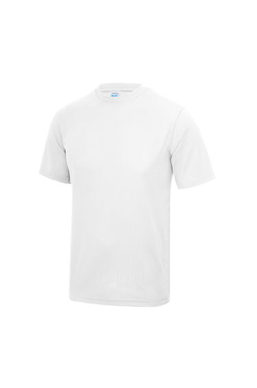 AWDis Just Cool Mens Performance Plain T-Shirt - Arctic White