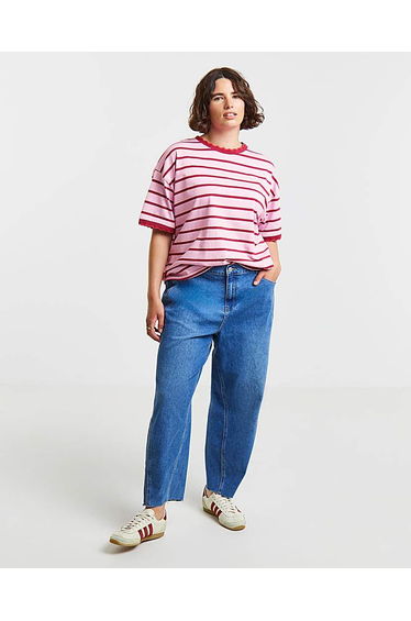 Scallop Trim Boxy T-Shirt