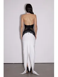 Barret Butterfly Lace Split Bandage Maxi Dress - 3