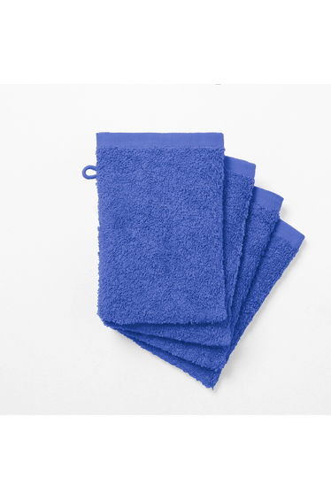 Set of 4 ScÃ©nario 100% Cotton Towelling Washcloths