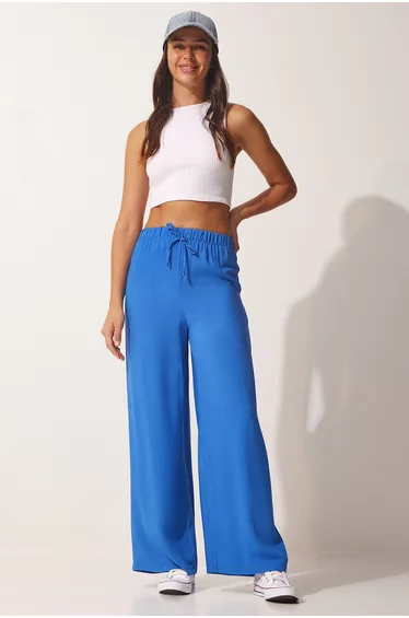 Pants - Blue - Relaxed