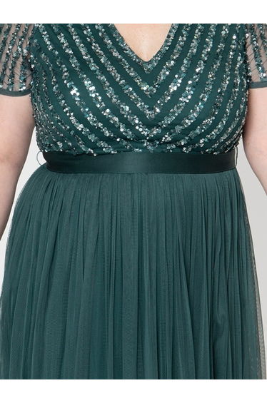 Maya Emerald Green Satin Sash Belt