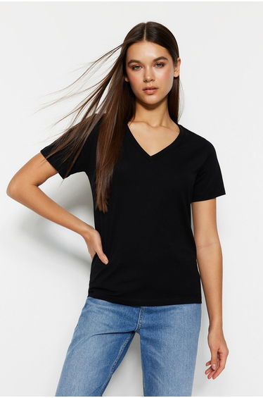 T-Shirt - Black - Regular fit