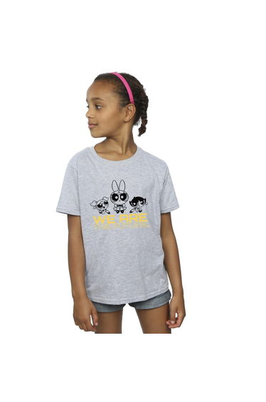 The Powerpuff Girls Girls We Are The Future Cotton T-Shirt - Sports Grey