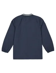 Cotton Baseball Collar Smock with Press-Stud Fastening - 3