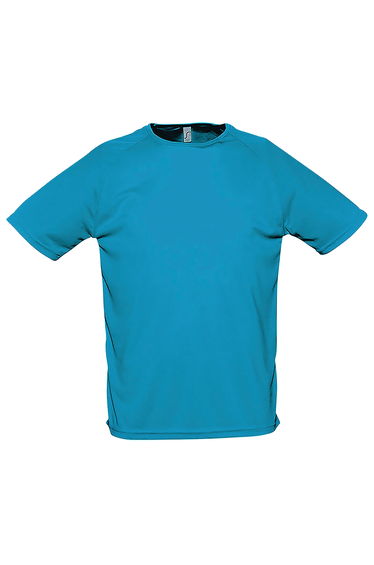 SOLS Mens Sporty Short Sleeve Performance T-Shirt - Aqua