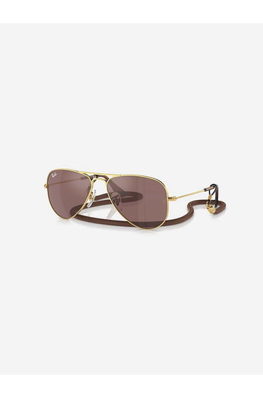 Kids Aviator Sunglasses in Gold