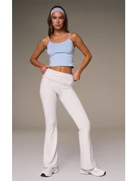 Grey Melange Soft Cotton Yoga Pant - 1