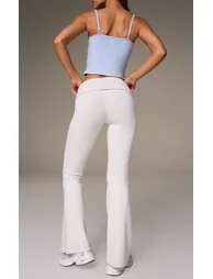 Grey Melange Soft Cotton Yoga Pant - 2