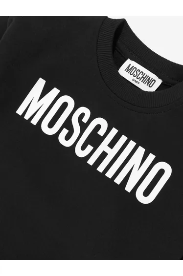 Moschino Baby Logo Sweatshirt in Black
