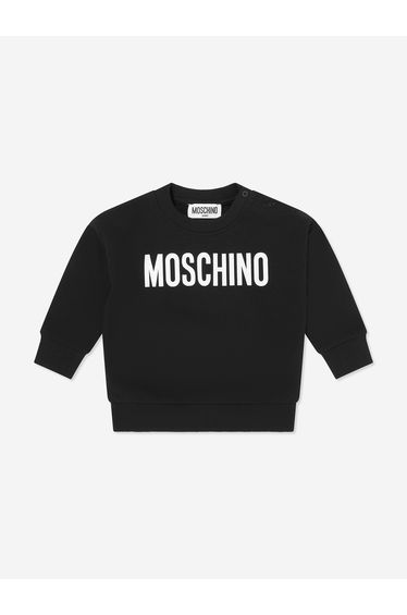 Moschino Baby Logo Sweatshirt in Black