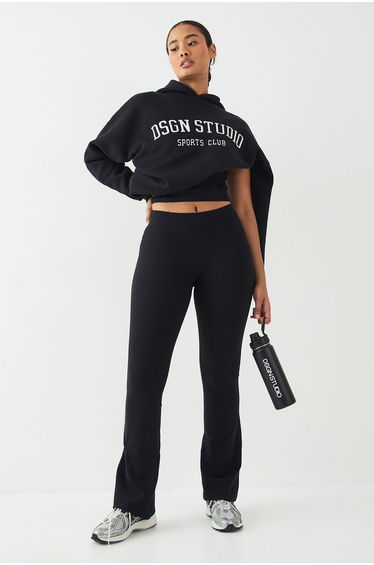 DSGN Studio Highwaist Sculpt Yoga Flared Legging - black