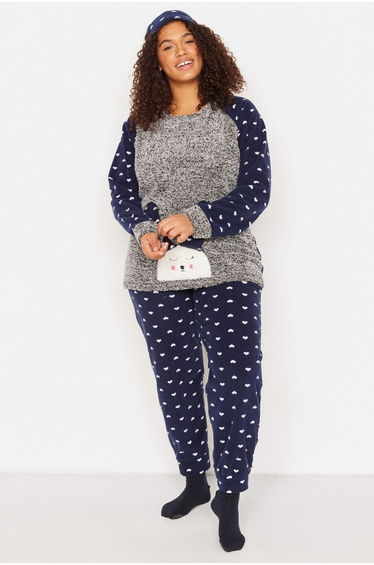 Gray Melange Wellsoft Pajamas Set
