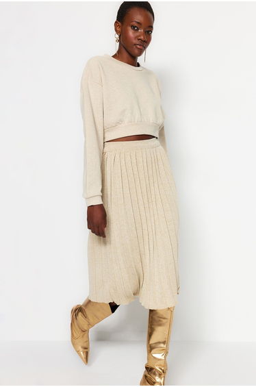 Skirt - Beige - Midi product thumbnail 2
