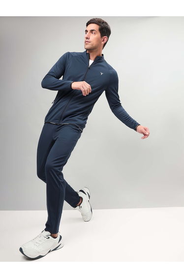 Solid 4-Way Stretch Track Pants