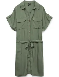 Plain Short Dress - 1