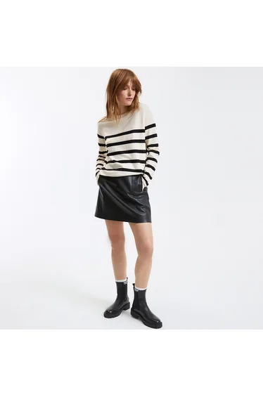 Faux Leather Mini Skirt