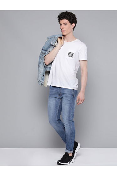 Men Slim Fit Solid Jeans