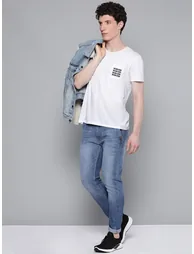 Men Slim Fit Solid Jeans
