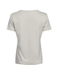 Tee Jays Womens/Ladies Pima Cotton T-Shirt - Cement - 1