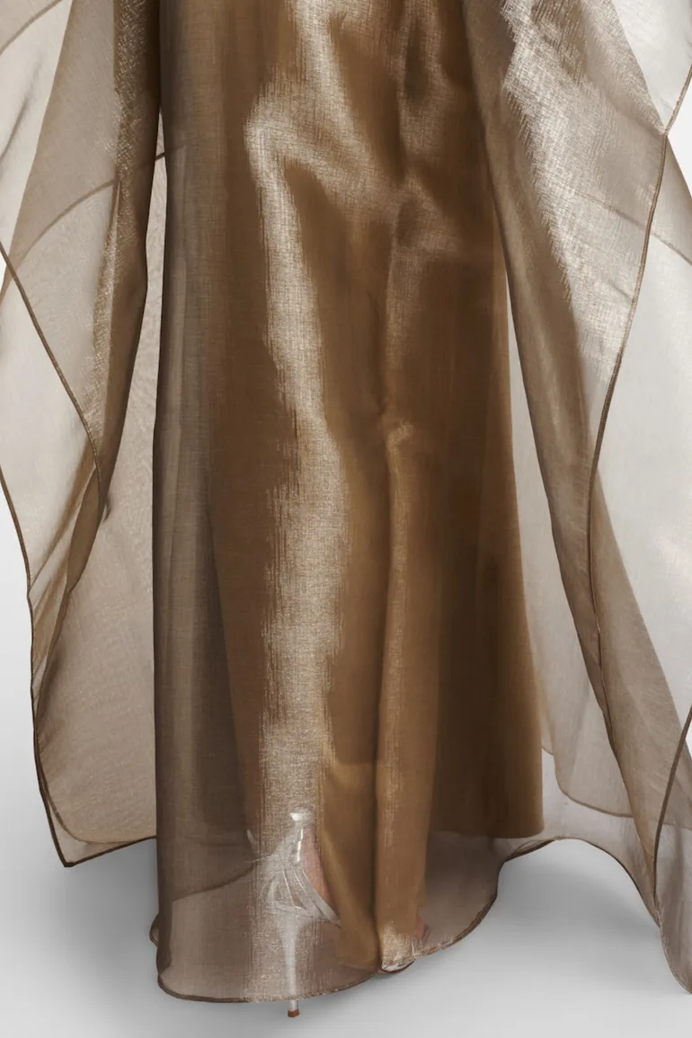 Faelan Mesh Shawl Maxi Dress - 5