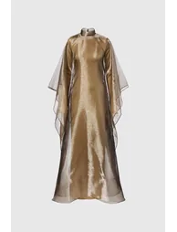 Faelan Mesh Shawl Maxi Dress - 3