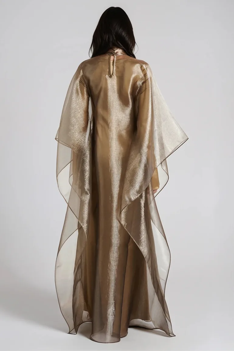 Faelan Mesh Shawl Maxi Dress - 2