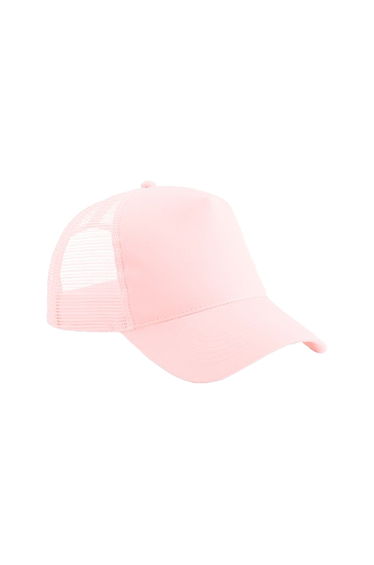 Beechfield Childrens/Kids Snapback Trucker Cap - Pastel Pink