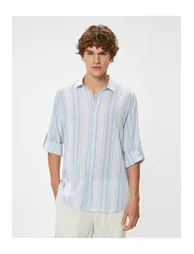 Basic Shirt Long Sleeve Buttoned Cotton - 2