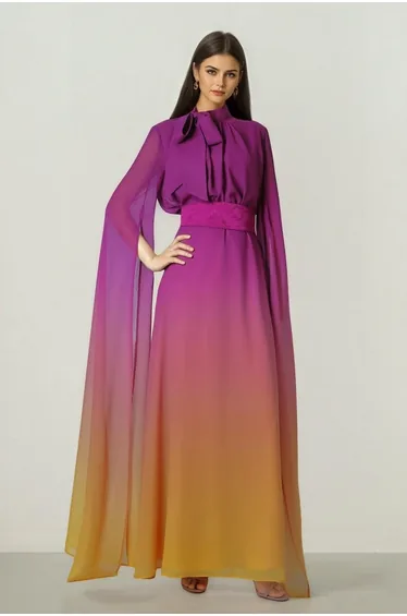 Ombre Chiffon Dress