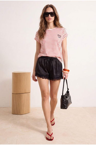 Red Knitted T-Shirt