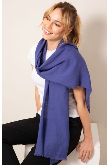 Aurielle Silk Wool Scarf (Future Dusk)
