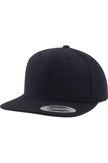 Yupoong Mens The Classic Premium Snapback Cap - Dark Navy/Dark Navy