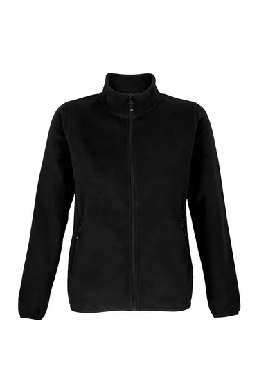 SOLS Womens/Ladies Factor Microfleece Recycled Fleece Jacket - Black