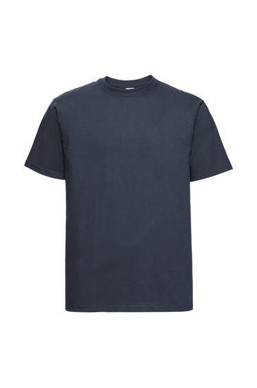 Russell Europe Mens Classic Heavyweight Ringspun Short Sleeve T-Shirt - French Navy