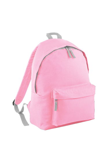 Bagbase Childrens/Kids Fashion Backpack - Classic Pink/Light Grey