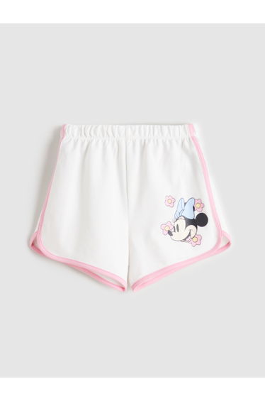Girls' Shorts with Minnie Mouse Print