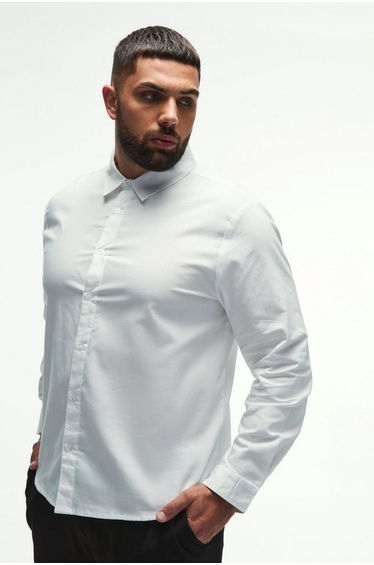 Plus Regular Fit Oxford Shirt In White