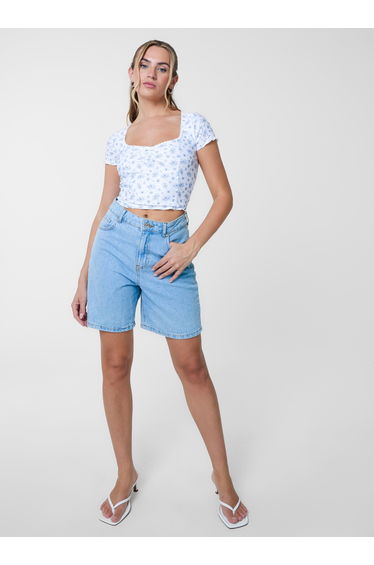 Broderie Ditsy Crop Top