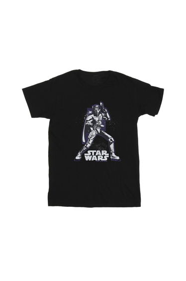 Star Wars: The Clone Wars Boys Darth Vader Pose Cotton T-Shirt - Black