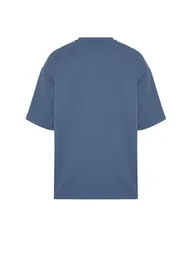 Indigo Men's Oversize Text Printed T-Shirt - 6