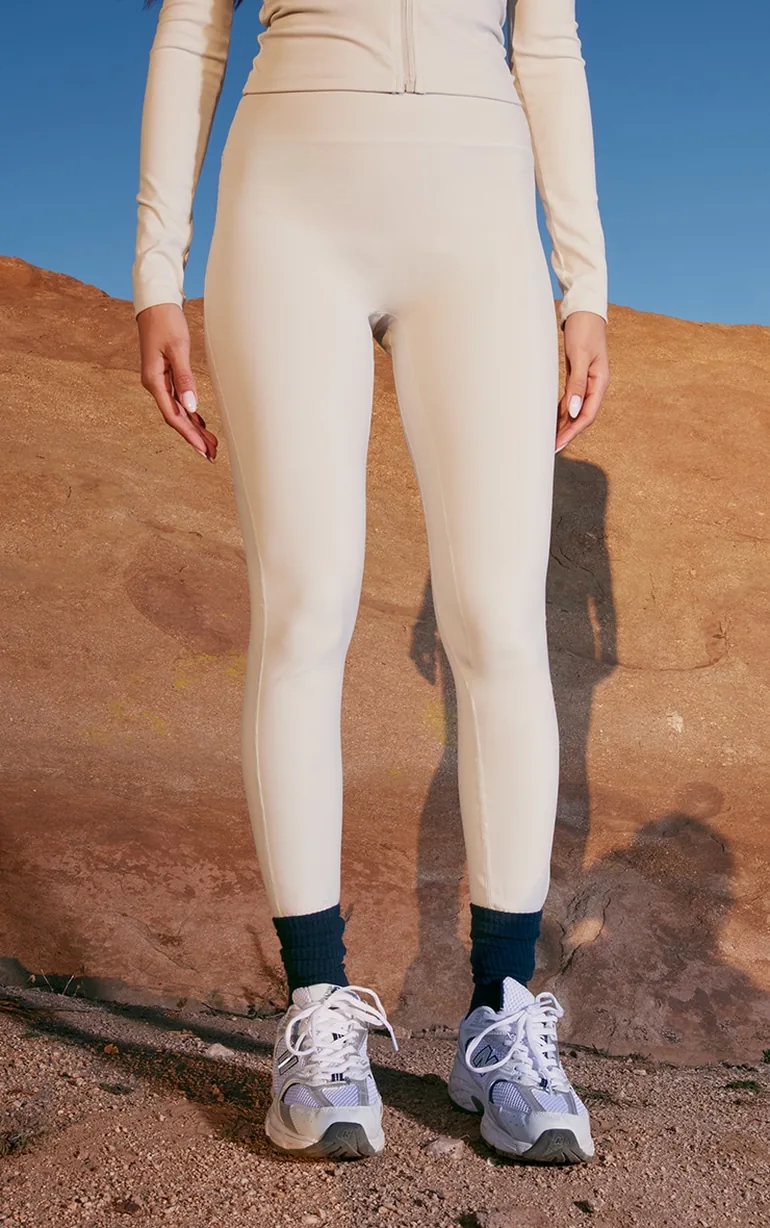 Slate Grey Sculpt High Waist Gym Leggings - 1