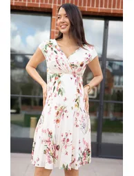 Alessandra Maternity Dress (Petal Pink Floral) - 1