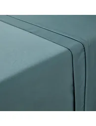 Opale Plain Cotton Sateen Flat Sheet - 3