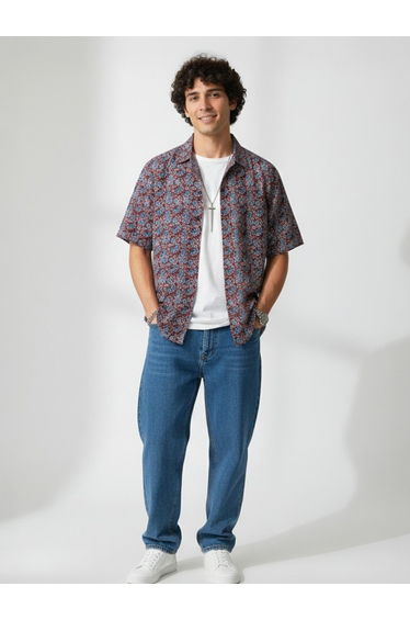 Men Classic Graphic Print Casual Shirt
