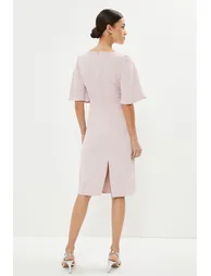 Petite Drape Detail Pencil Dress - 2