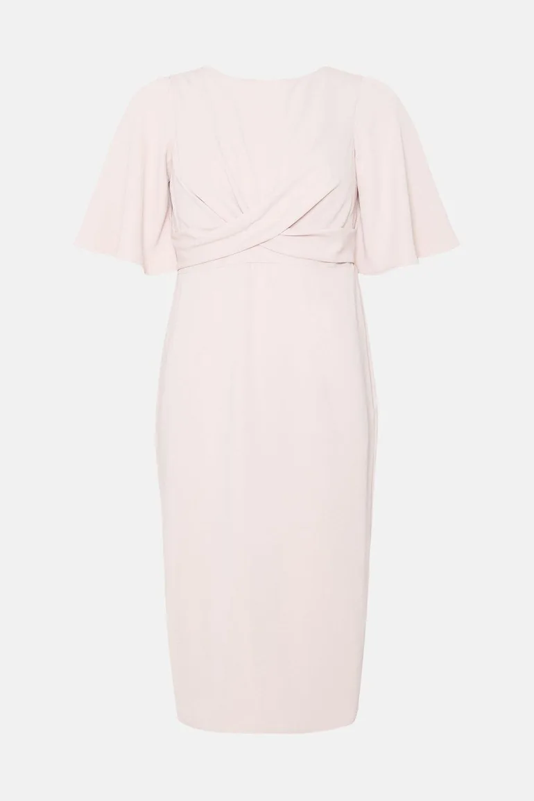 Petite Drape Detail Pencil Dress - 3