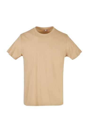 Mens Basic Round Neck T-Shirt - Union Beige